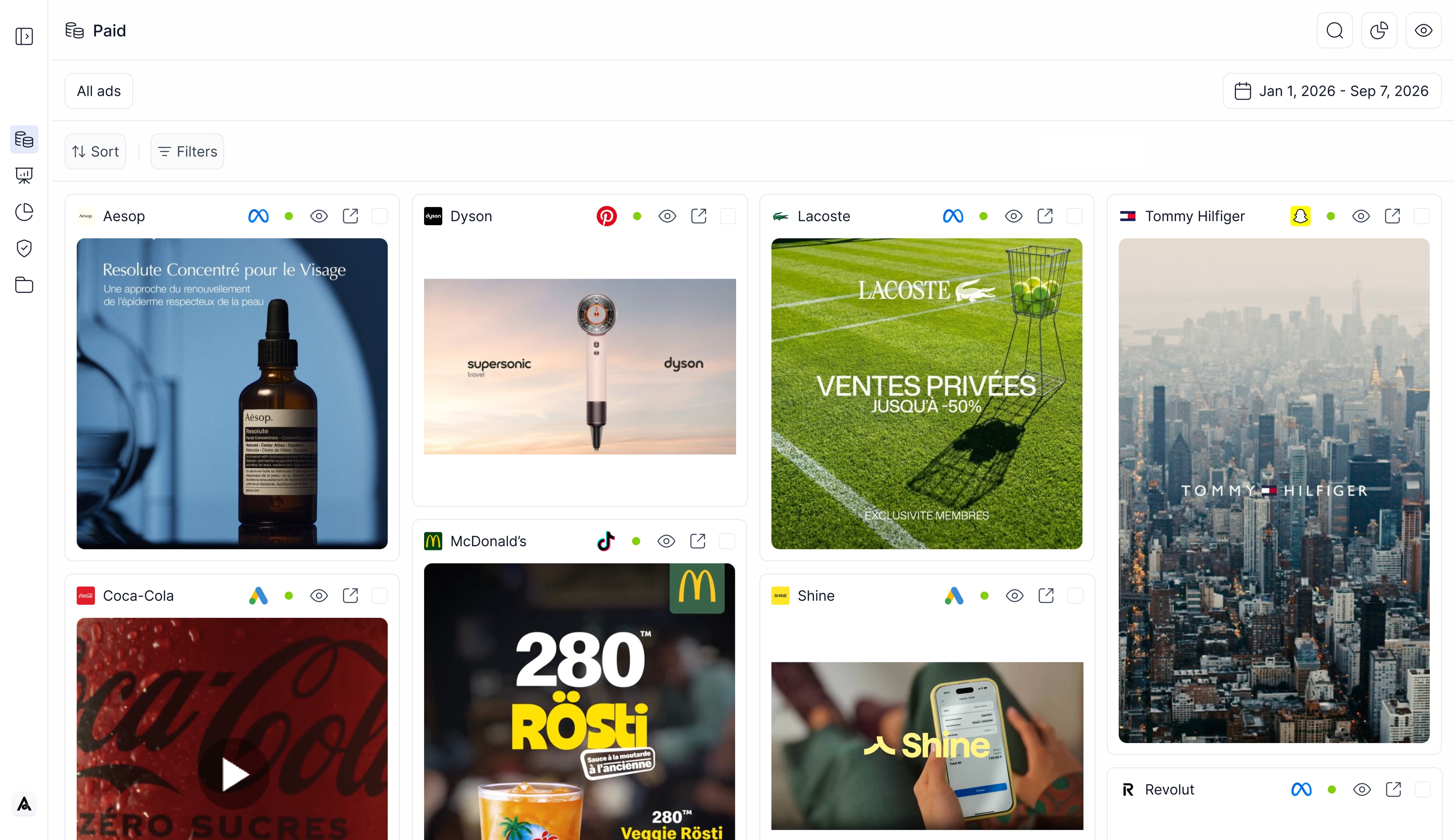 Preview of the AdsWizard Core platform.